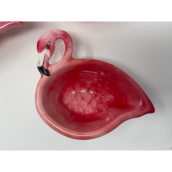 Tommy Bahama Melamine Pink Flamingo Serving Bowls Set of 3   - NEW - Picture 9 of 9